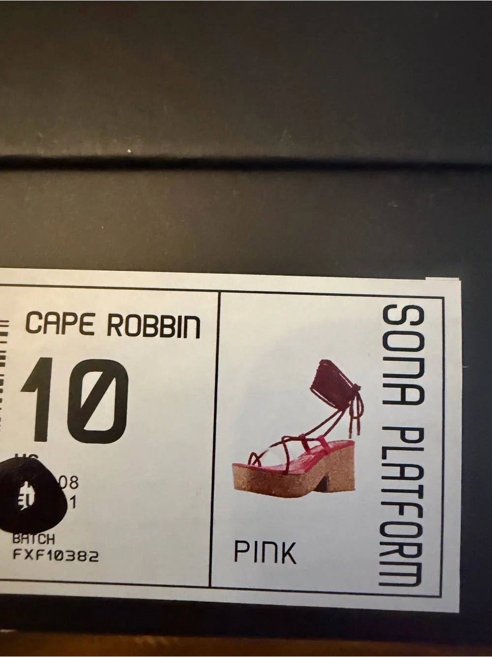 Pink Sona Platform Lace-Up Sandals by Cape Robbin Size 10